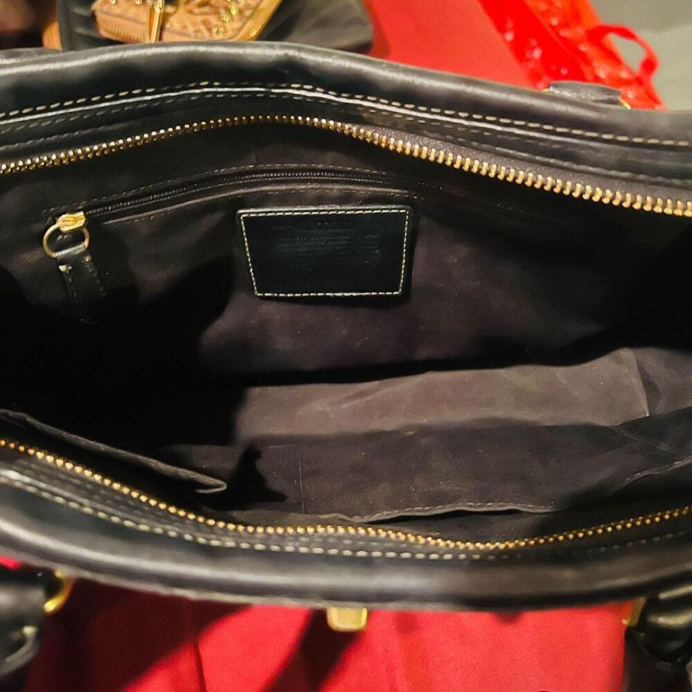 COACH Logo Handbag with Accent Ribbon - **AUTHENTIC** - Picture 5 of 5